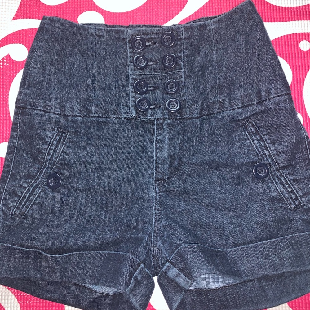 Dark Blue Arden B Jean Shorts